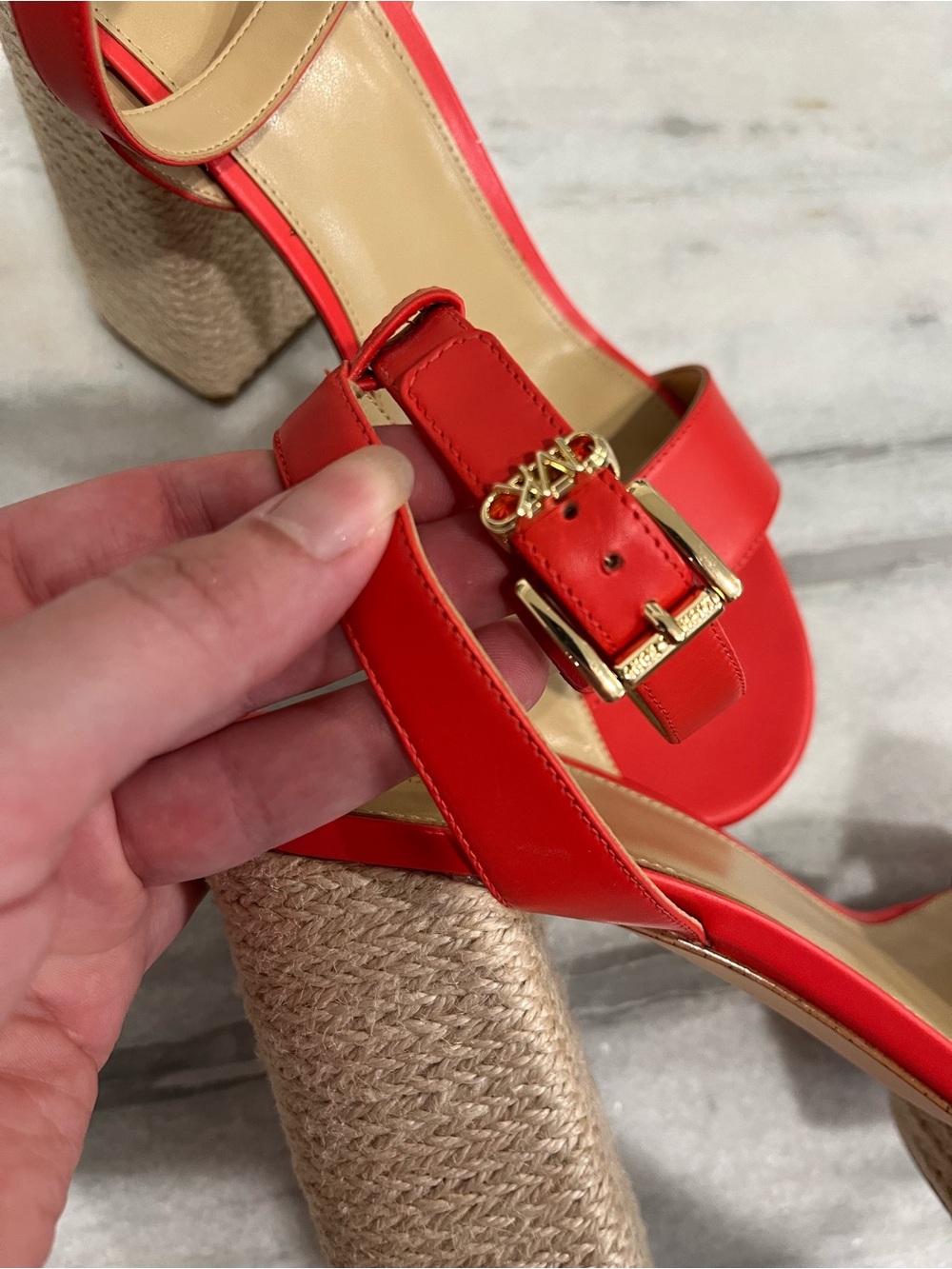Michael Kors Platform Espadrille Sandals with Ankle Strap - Picture 8 of 12